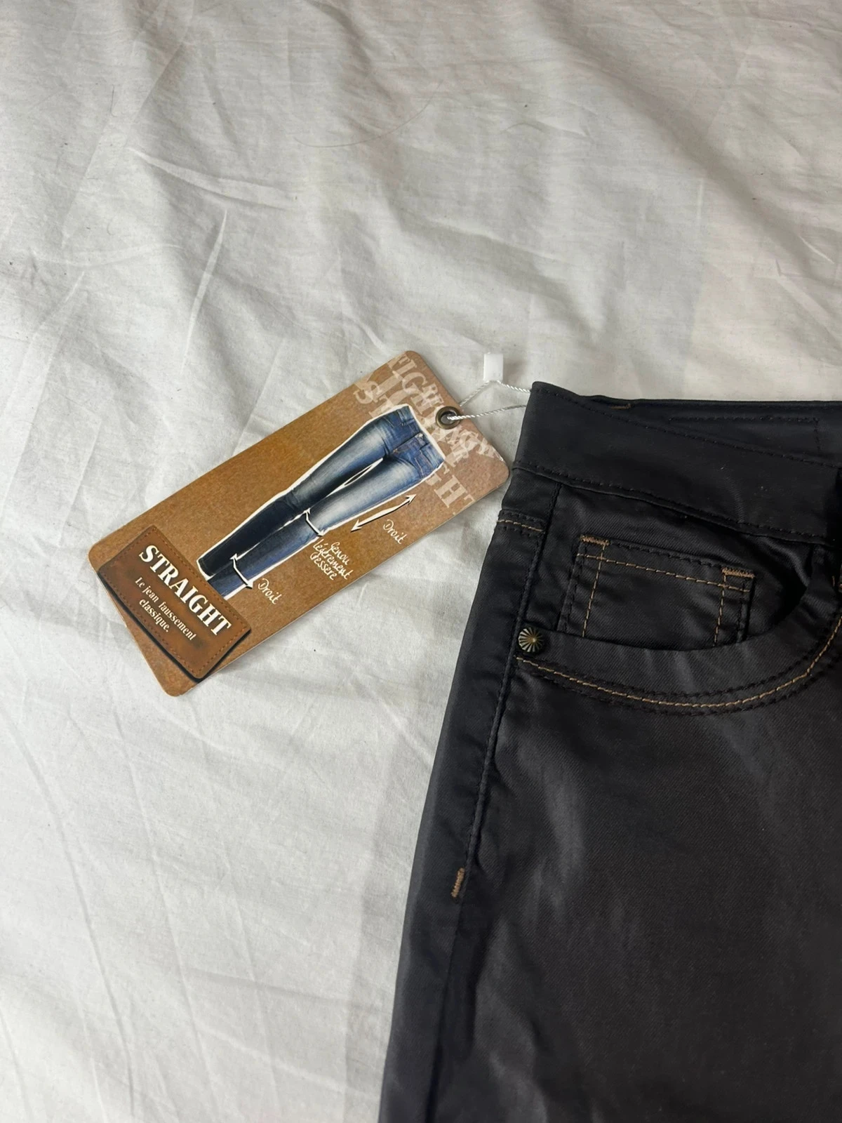 Jean vintage taille haute via 28 – photo 8